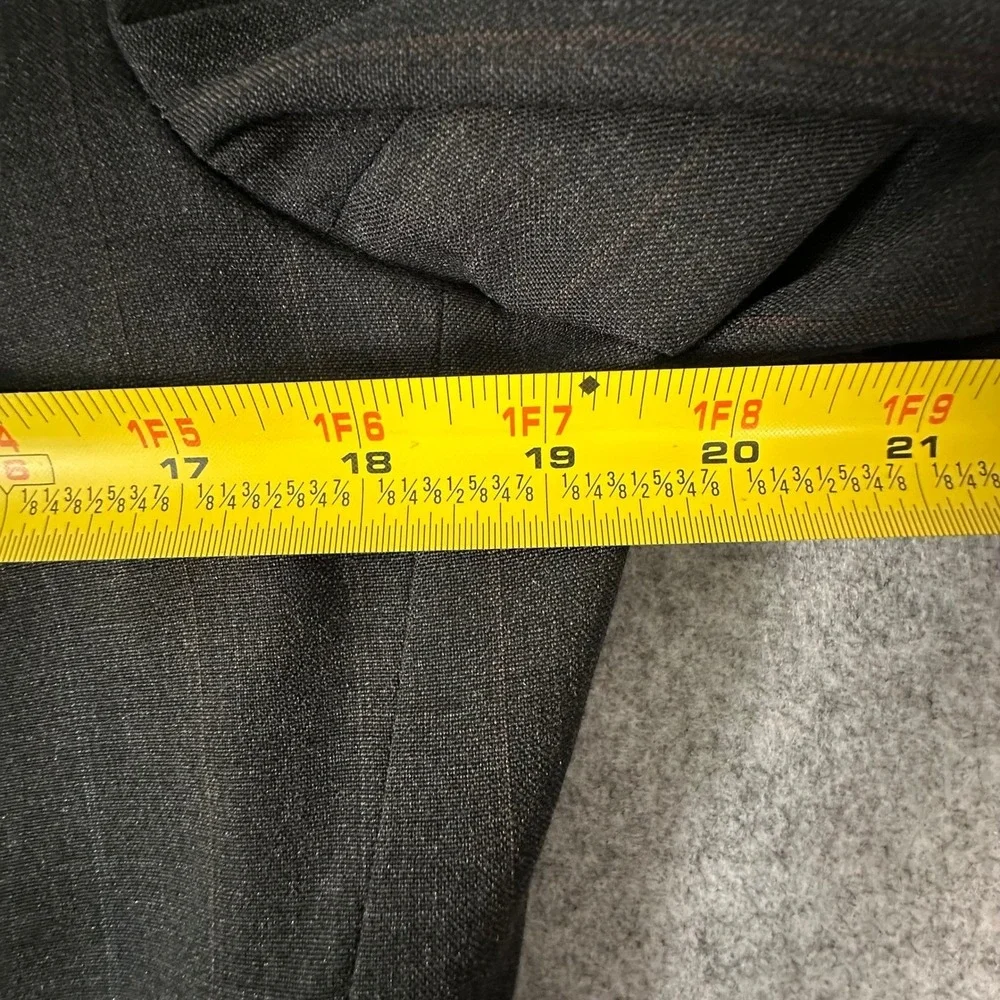 Polo University Club Ralph Lauren Blazer Mens 38R Charcoal Grey Pinstripe